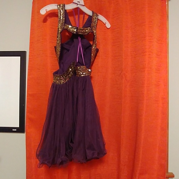 purple formal dress from Dillard's - Picture 3 of 6